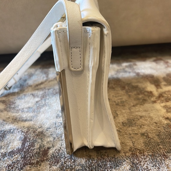 Zara Ivory Crossbody Bag with Metal Trim - Picture 7 of 12